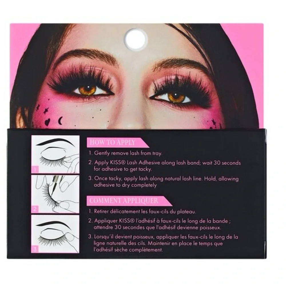 NWT Kiss SPOOKY FAIRY HALLOWEEN 14MM Sparkle black